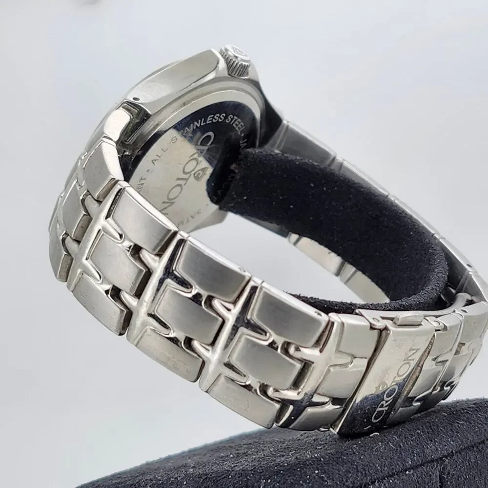 Croton Stainless Steel Quartz Men's Watch Japan Movement Water Resistant